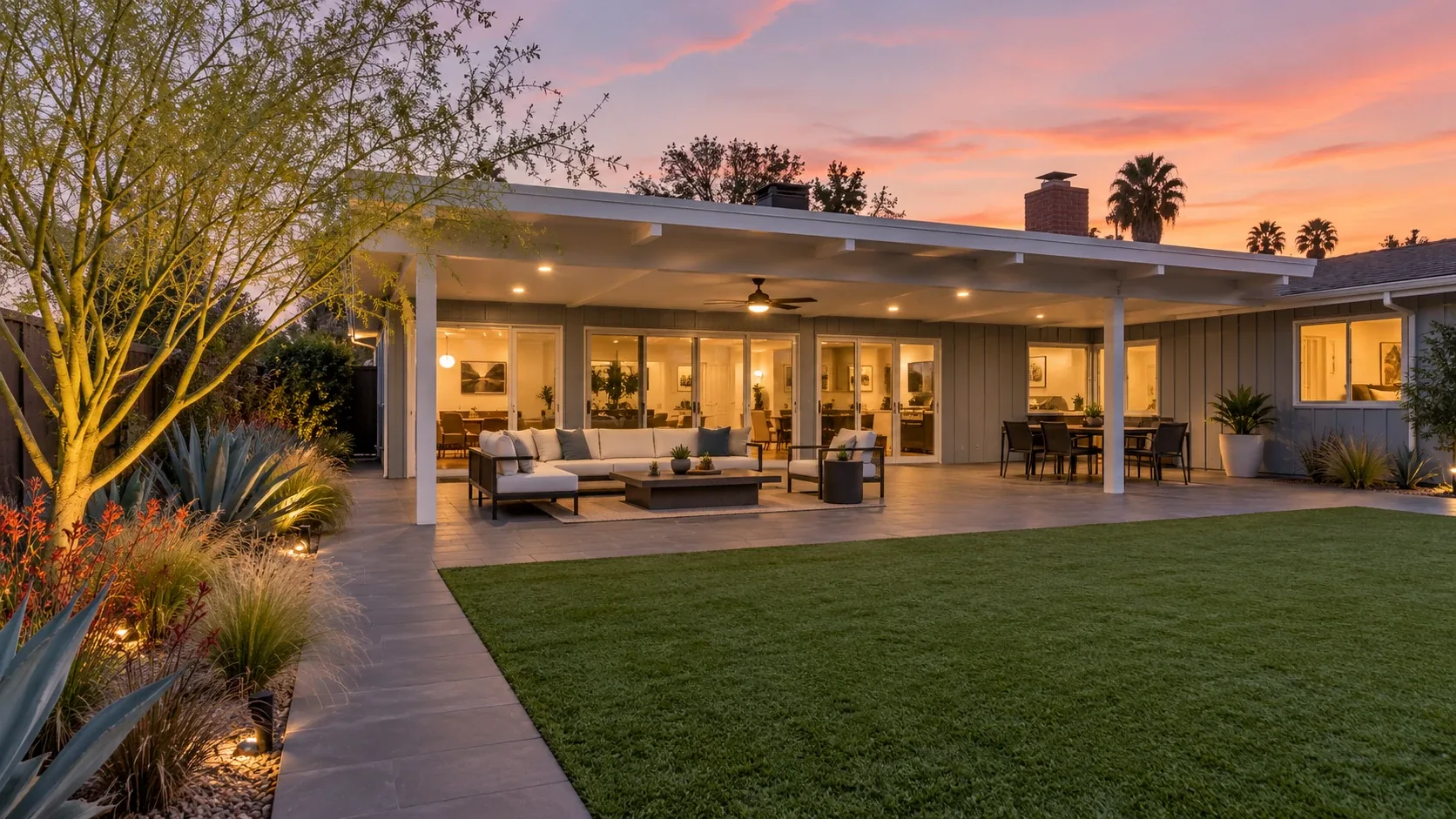 A finished backyard in Long Beach & Gateway Cities