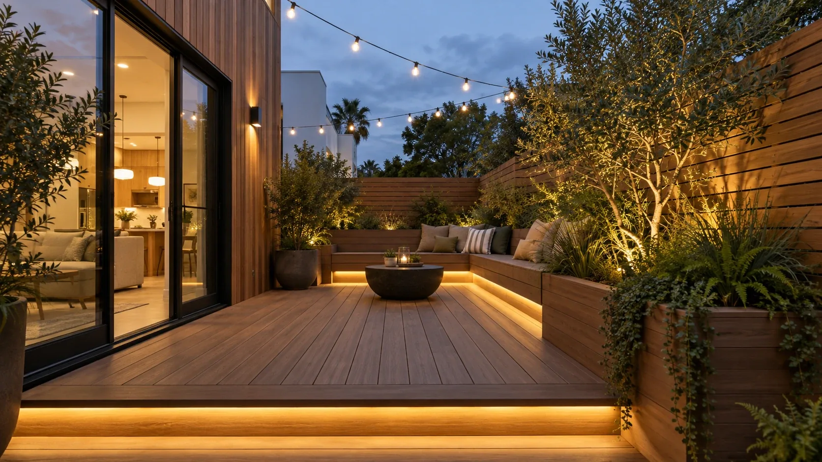 A finished backyard in West LA & Westside